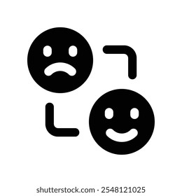 review icon. vector glyph icon for your website, mobile, presentation, and logo design.