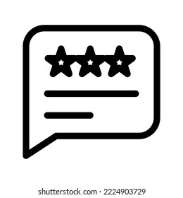 Review Icon Vector Symbol Design Illustration