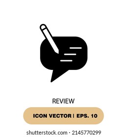 review icons  symbol vector elements for infographic web