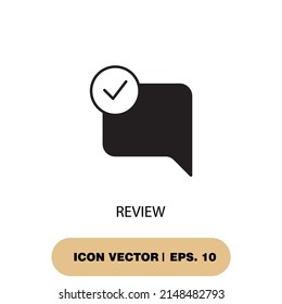 review icons  symbol vector elements for infographic web