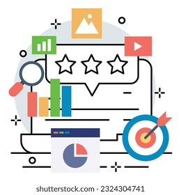 Revisar el diseño de la ilustración. Diseño de usuario de comentarios