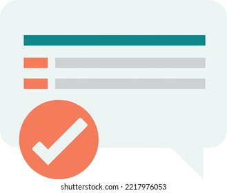 review illustration in minimal style isolated on background