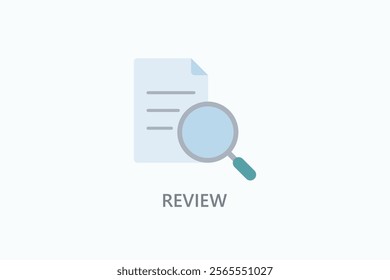 Review Isolated Vector, Icon Or Logo Sign Symbol Illustration