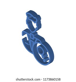 Review isometric left top view 3D icon