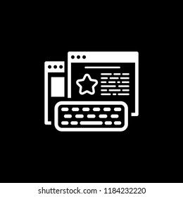 Review Line Icon. Client Satisfaction symbol. Customer Relationship Management. Isolated UI element.