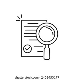 Review Line Icon, Outline Vector Symbol Illustration.