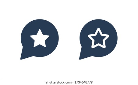 Review line vector minimalistic icon. Star choice vector symbol. Feedback icons set for web design. Modern flat like favorite icon for app design. Approved sign minimal flat linear 