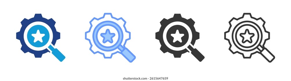 Review Management icon set multiple style collection