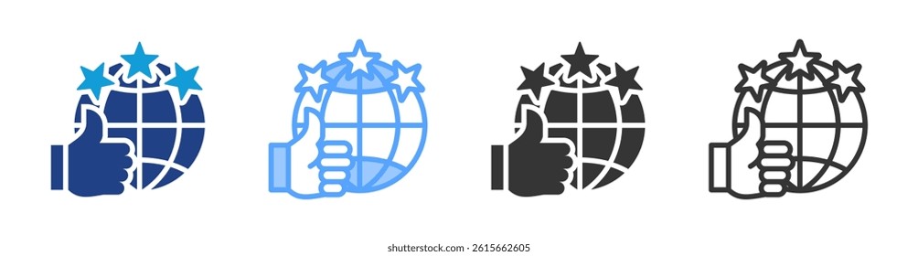 Review Sales icon set multiple style collection