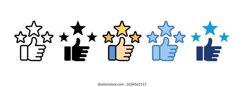 Review Star Icon Element For Design