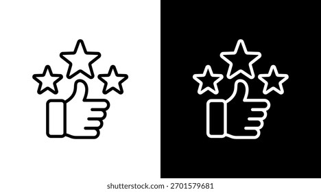 Star mit Symbolsatz Design überprüfen
