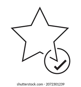 review star vector icon design template