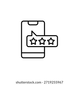 Revisar Las Estrellas En La Interfaz De Usuario De La Interfaz De Smartphone