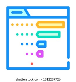 review statistics color icon vector. review statistics sign. isolated symbol illustration
