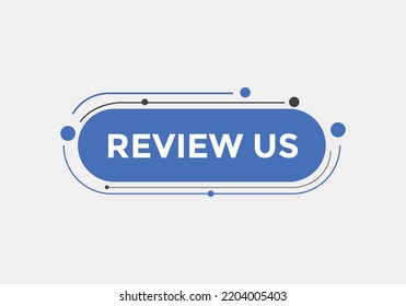 Review Us Button. Review Us User Rating Social Banner Promotion. Review Us Text Social Media Template
