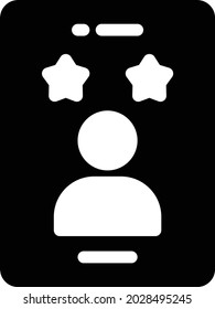 icono plano de glifos vectoriales de revisión