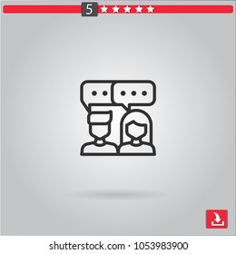 review vector icon