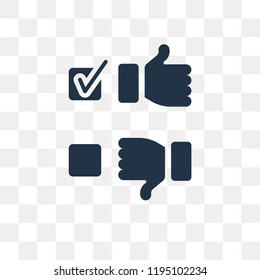 Review vector icon isolated on transparent background, Review transparency concept can be used web and mobile