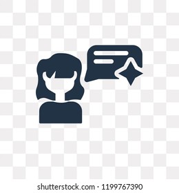 Review vector icon isolated on transparent background, Review transparency concept can be used web and mobile