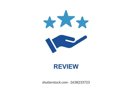 Review Vector Icon Isolated On White Background