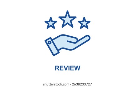 Review Vector Icon Isolated On White Background