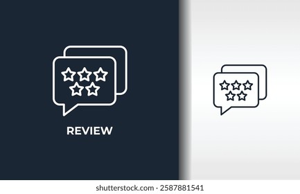 Review Vector, Icon Or Logo Sign Isolated Symbol Illustration