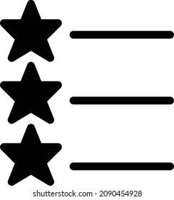 review vector illustration isolated on a transparent background. glyph vector icons for concept or web graphics.
