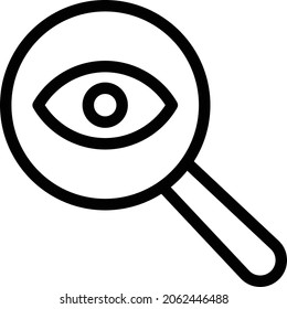 icono de revisión de línea delgada vectorial