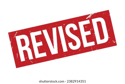 Vector de sello de goma revisado