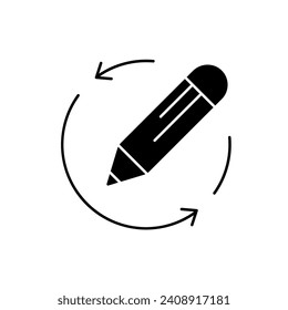 revision concept line icon. Simple element illustration. revision concept outline symbol design.