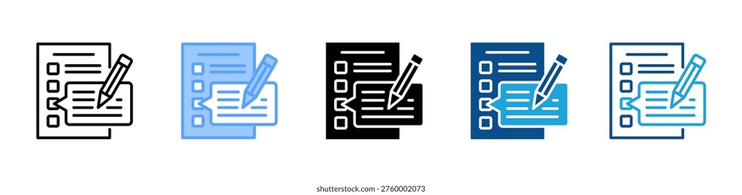 Revision icon multiple style and collection