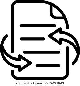 revision line icon illustration vector

