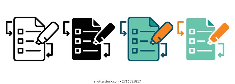 revision web icon multiple style collection