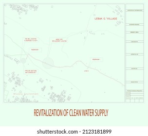 Revitalization of Clean Water Supply, Indonesia - Banten, February 14, 2022: a strategic plan to revive the clean water supply system which from the previous plan had not been achieved.