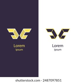 Revitalize your brand with this eye-catching modern abstract logo. Ideal for businesses seeking a fresh look, this high-quality vector is fully customizable. Adjust colors and add your brand name.
