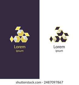 Revitalice su marca con este llamativo logotipo abstracto moderno. Ideal para empresas que buscan un aspecto fresco, este Vector de alta calidad es totalmente personalizable. Ajuste los colores y añada el nombre de su marca.