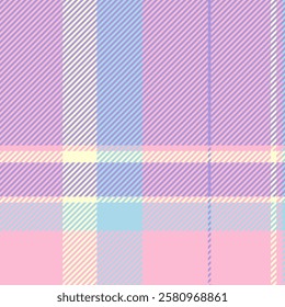 Revival fabric seamless background, floor tartan textile vector. Long check pattern plaid texture in indigo and light colors palette.