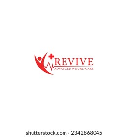 Revive Concept Logo,  Hearth care logo and new concept logo design