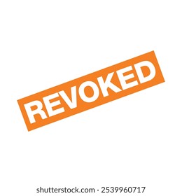 Revoked Letter Rubber Stamp Template