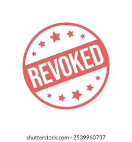 Revoked Letter Rubber Stamp Template