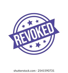 Revoked Letter Rubber Stamp Template