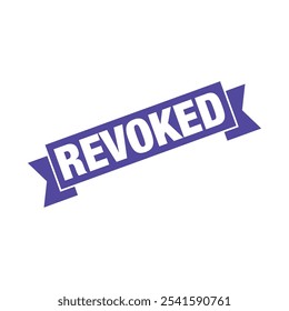 Revoked Letter Rubber Stamp Template