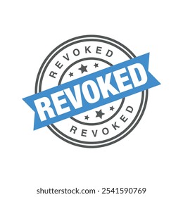 Revoked Letter Rubber Stamp Template