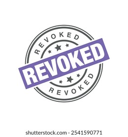 Revoked Letter Rubber Stamp Template