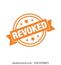 Revoked Letter Rubber Stamp Template