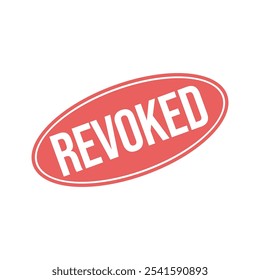 Revoked Letter Rubber Stamp Template