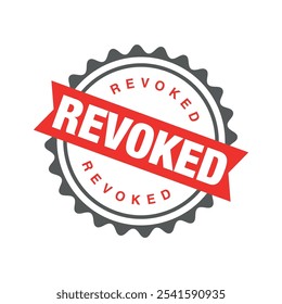 Revoked Letter Rubber Stamp Template