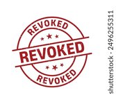 Revoked Rubber Stamp Grunge Sign