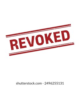 Revoked Rubber Stamp Grunge Sign