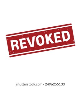 Revoked Rubber Stamp Grunge Sign